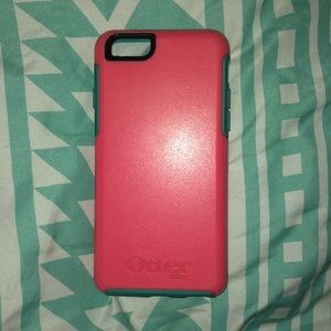 Almost new OTTERBOX case pink/blue
